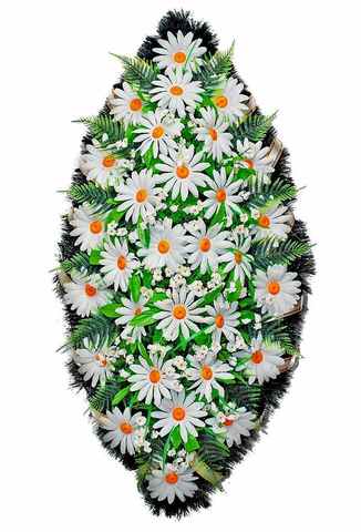 Венок из искусственных ромашек