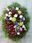 Венок из живых цветов №60