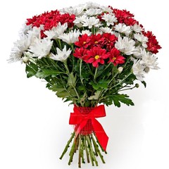 Букеты из хризантем