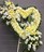 Сердце из живых цветов №14