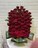 Ритуальная корзина из живых цветов 70 красных роз