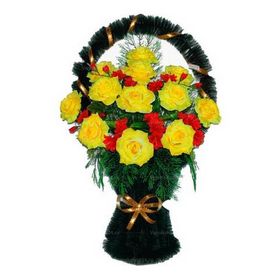 Траурная корзина "Средняя" №4