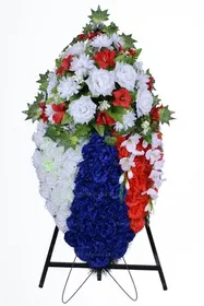 Венок на могилу Триколор-8