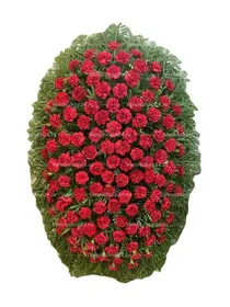 Венок из живых цветов №71