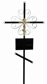 Крест металлический "Завитушка"