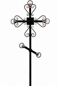 Крест металлический с позолотой